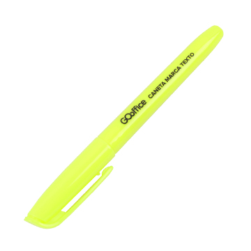 Caneta Marca Texto Go Office Amarela